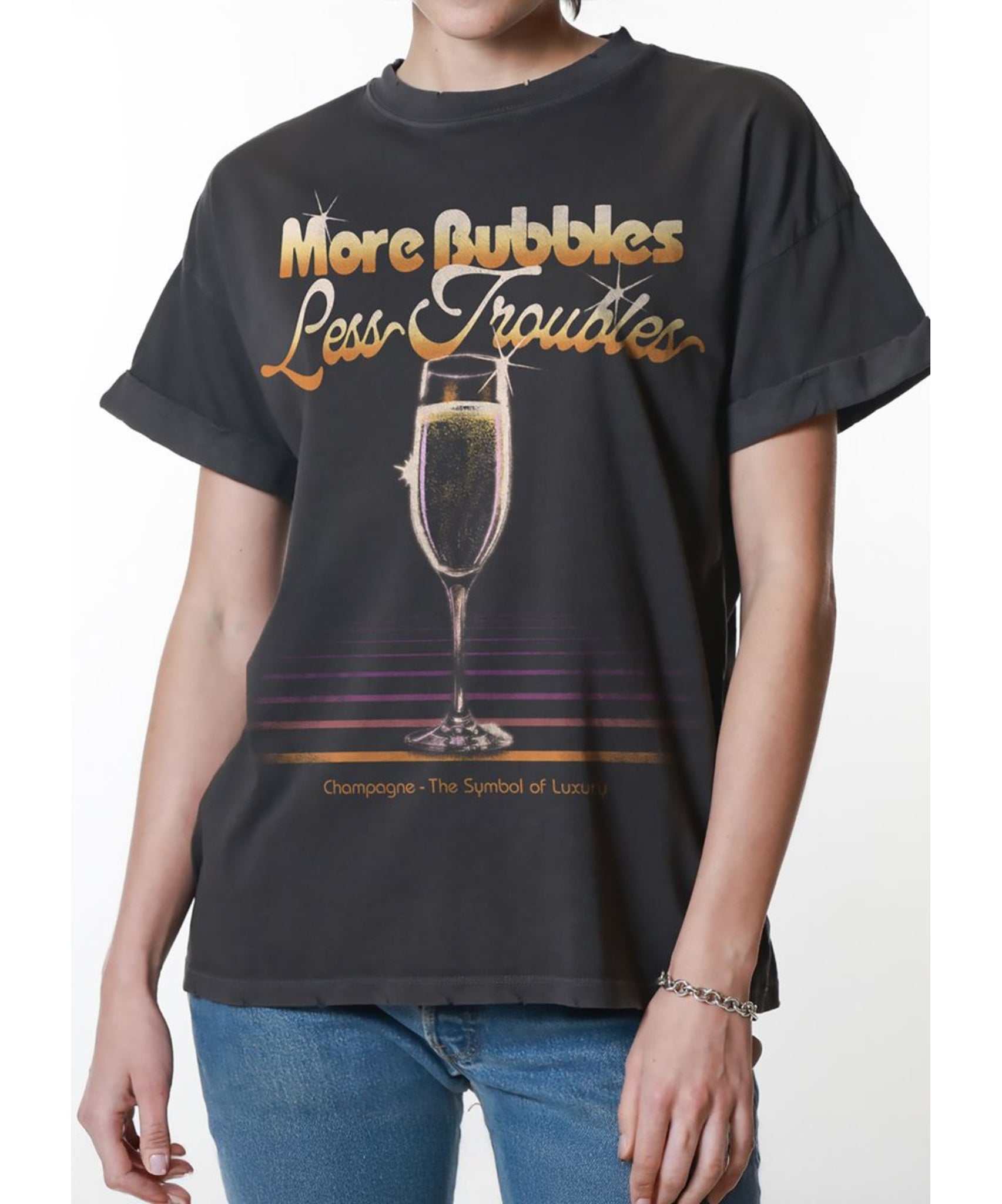 More Bubbles Less Troubles Graphic Tee