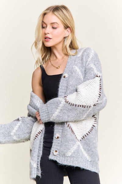 Rube Diamond Knit Cardigan