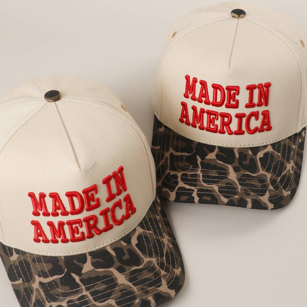MADE IN AMERICA 3D Embroidered Trucker Hat