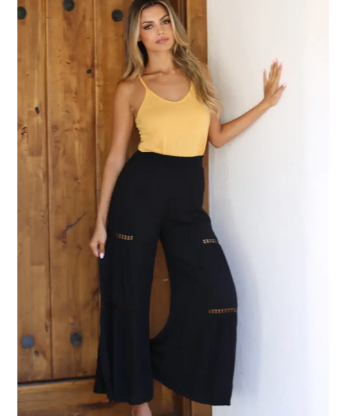 Arlo Wide Leg Macrame Pant