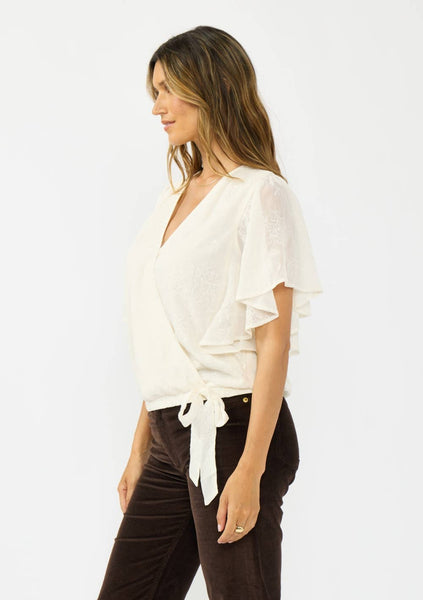 Tessa Flutter Sleeve Blouse