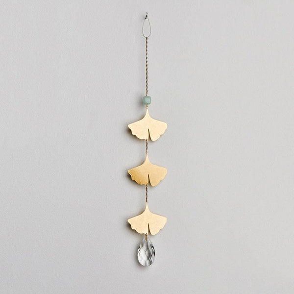 Suncatcher- Botanical Leaf/Amazonite