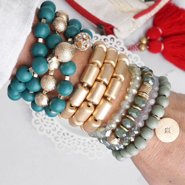 Venizia Beaded Bracelet Stack