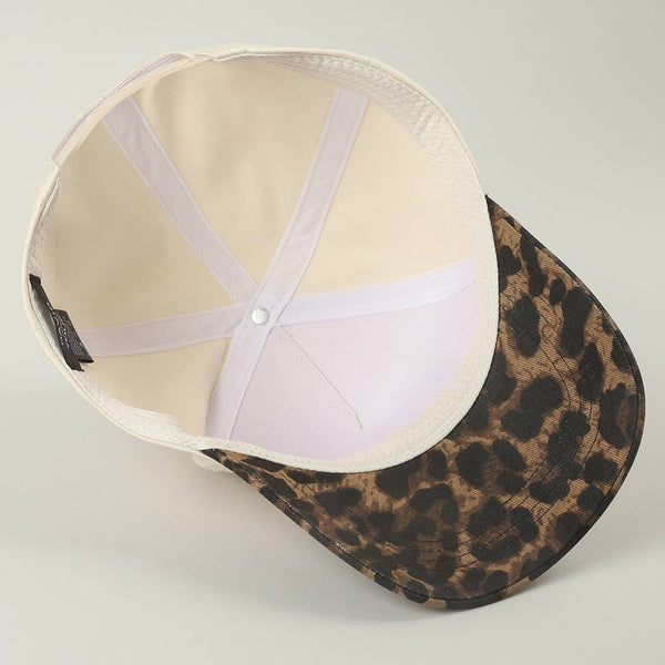 Howdy Darlin Embroidered Patch Leopard Trucker Hat