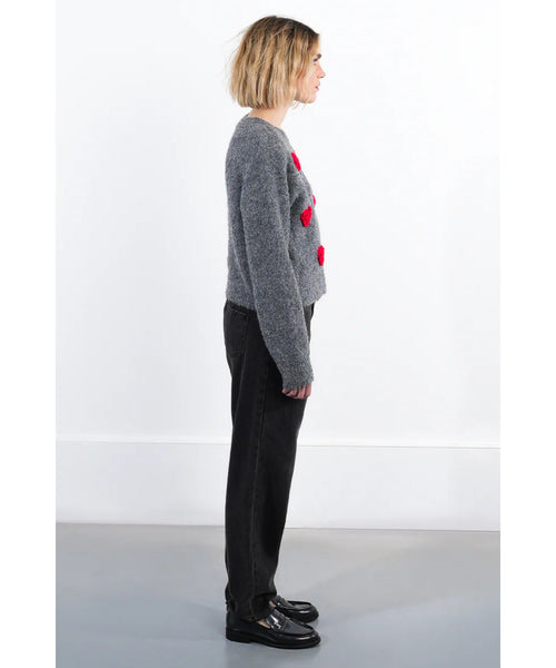Nikki Embossed Heart Sweater