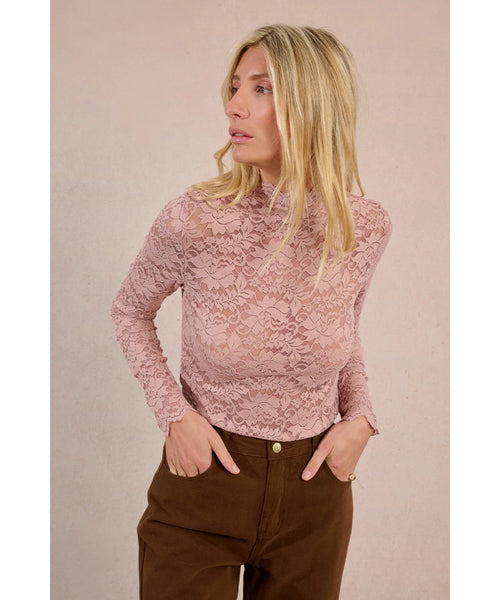 Shirin Lace Top - Blush