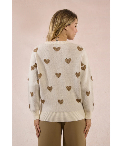 Shimmy Heart Sweater