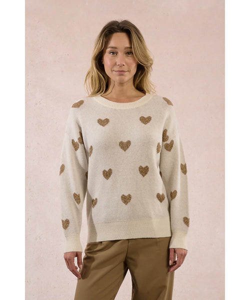 Shimmy Heart Sweater