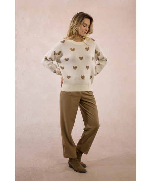 Shimmy Heart Sweater
