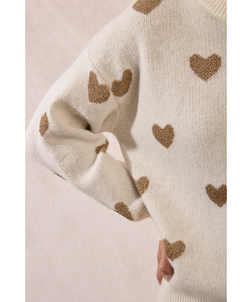 Shimmy Heart Sweater