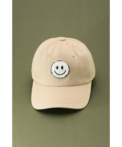 All Smiles Sherpa Baseball Cap - Tan