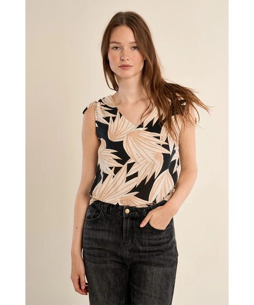 Paradise Tie Shoulder Tank Top