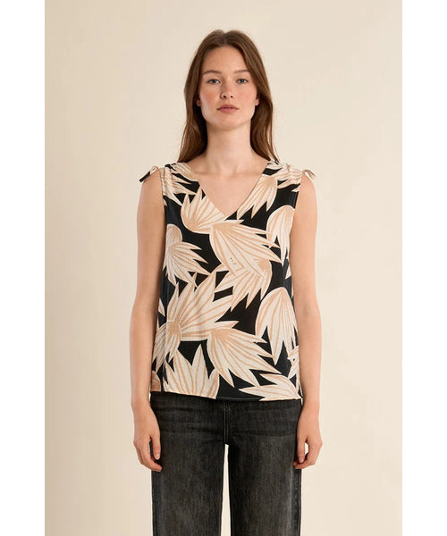 Paradise Tie Shoulder Tank Top