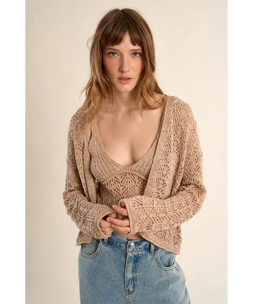 Kamee Open Knit Cardigan