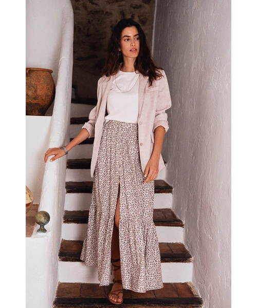 Ella Leopard Print Skirt