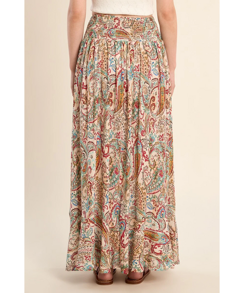 Penny Tassel Tie Maxi Skirt