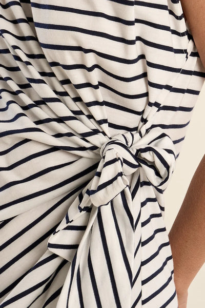 Bree Striped Tie Front Mini Dress