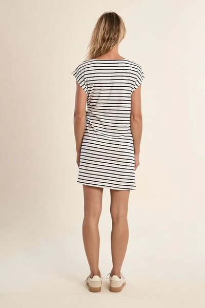 Bree Striped Tie Front Mini Dress