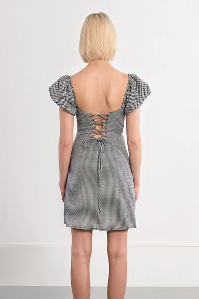 Rumor Balloon Sleeved Mini Dress