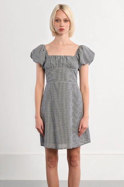 Rumor Balloon Sleeved Mini Dress