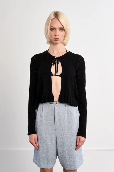 River Tie Front Cardigan