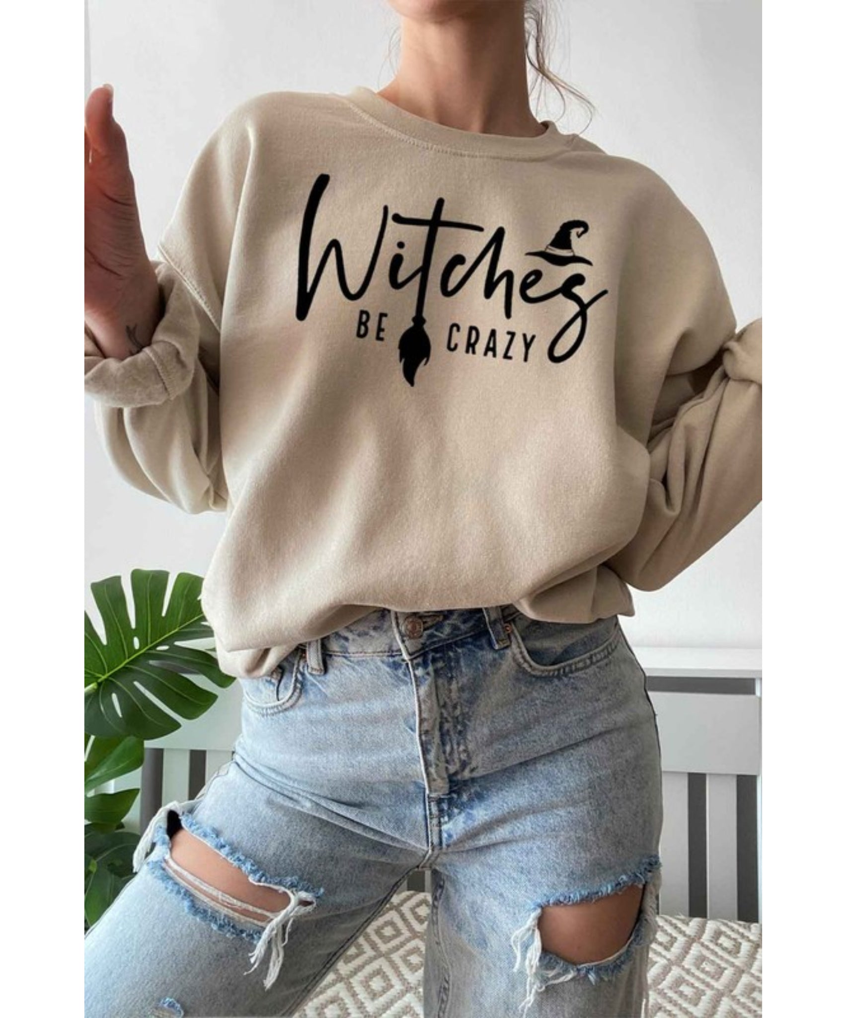Witches Be Crazy Graphic Sweatshirt