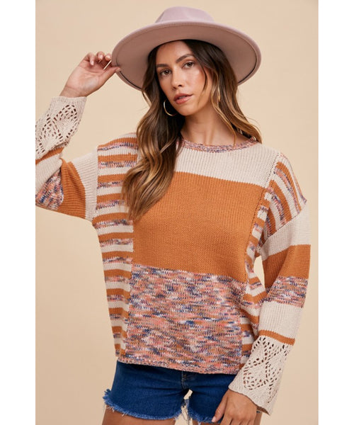 Lina Color Block Sweater