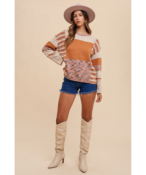 Lina Color Block Sweater