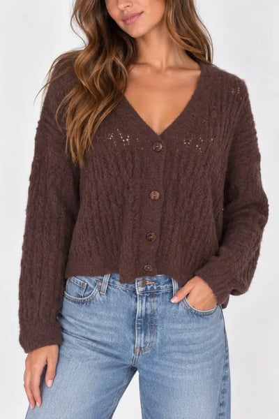 Clara Open Knit Cardigan