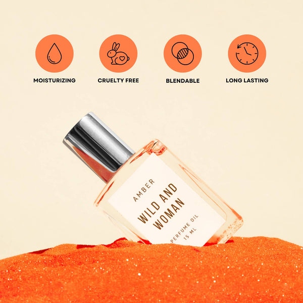Amber Perfume Oil - The Rebel - Clean - MCT Oil Fragrance