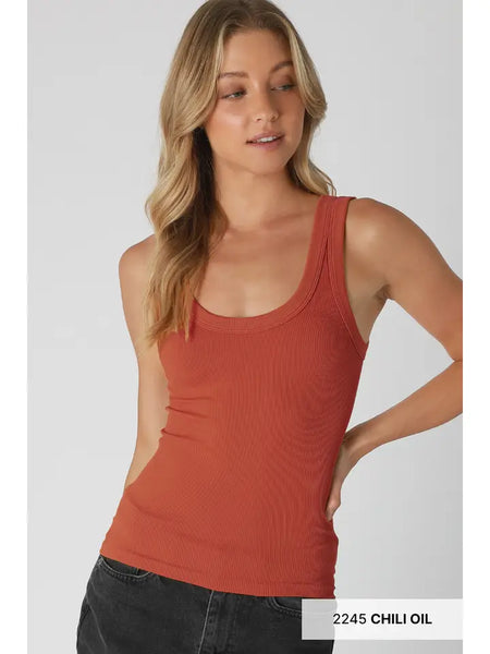 Reversible Ribbed Tank - Multiple Colors