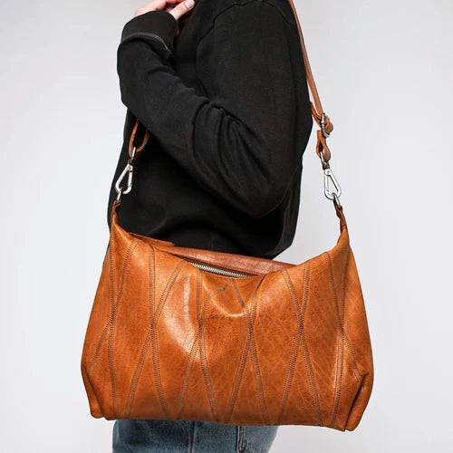 Alli Diamond Leather Crossbody Bag