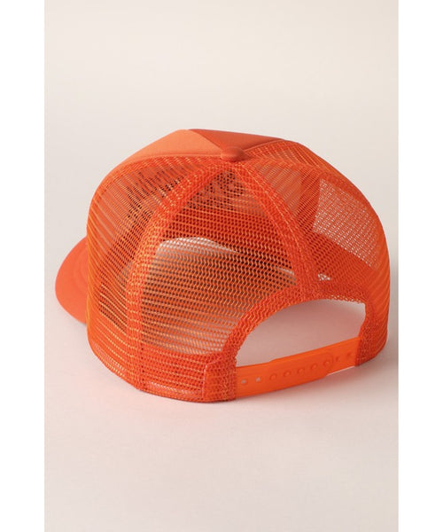 Howdy Witches Embroidered Trucker Hat - Orange