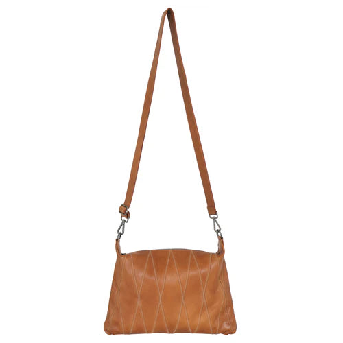 Alli Diamond Leather Crossbody Bag