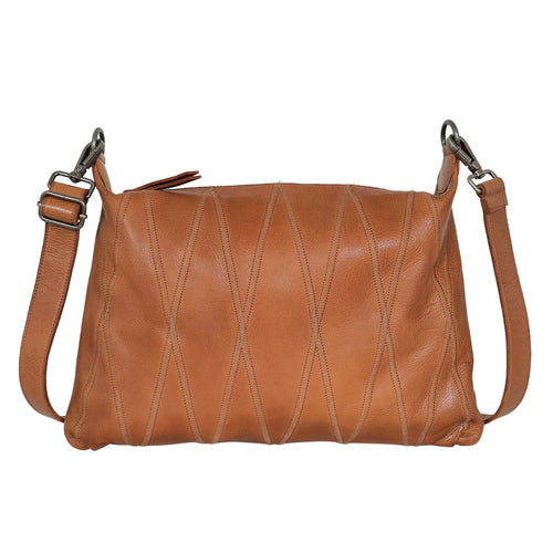 Alli Diamond Leather Crossbody Bag