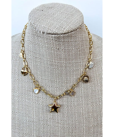 Puffy Star Charm Necklace