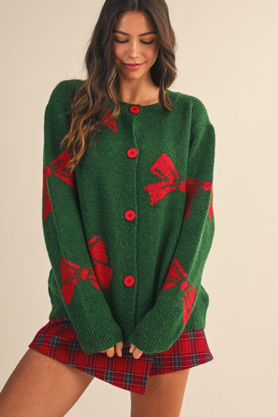 Put a Bow on it Christmas Cardigan