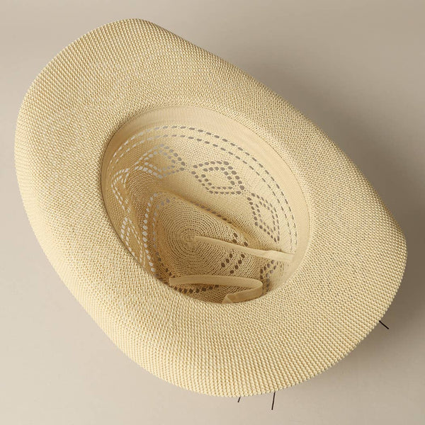 Cowboy Hat Panama Adjustable - Beige