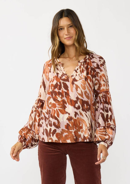 Aria Print Blouse
