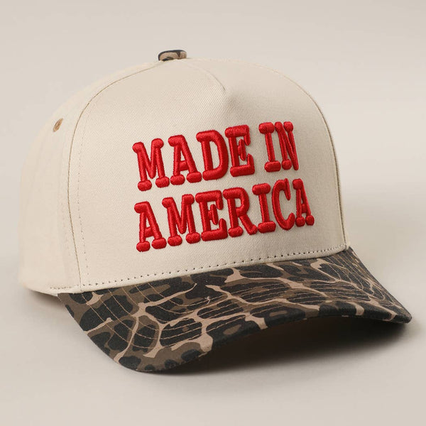 MADE IN AMERICA 3D Embroidered Trucker Hat