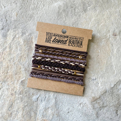 Boho Hair Ties - Moody neutrals