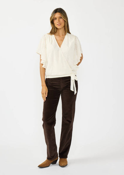 Tessa Flutter Sleeve Blouse