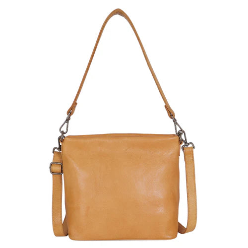 Ivan Leather Crossbody Bag - Camel