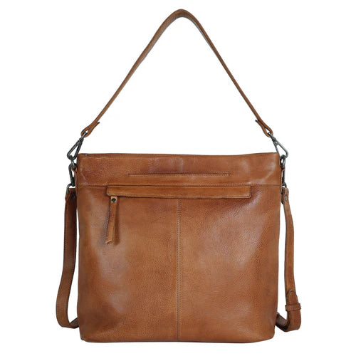 Grange Leather Crossbody Bag - Cognac