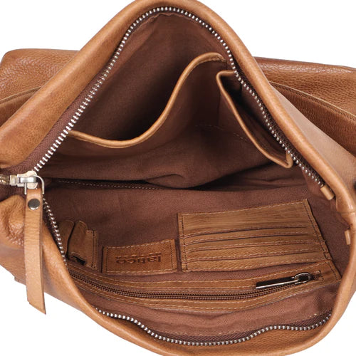 Grange Leather Crossbody Bag - Cognac