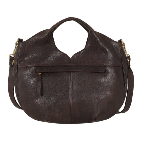 Dario Suede Leather Crossbody Bag - Brown