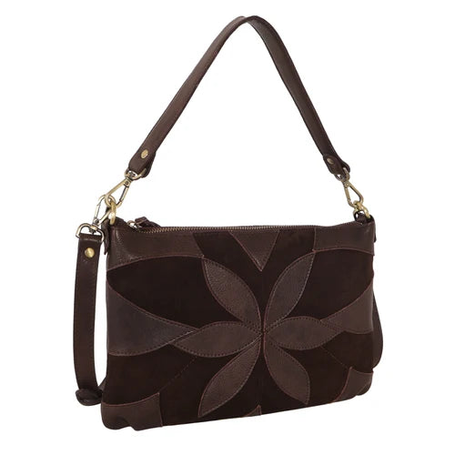 Stella Suede Leather Crossbody Bag