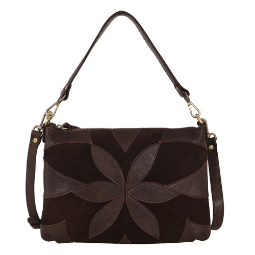 Stella Suede Leather Crossbody Bag