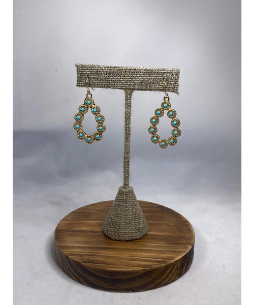 Andi Teardrop Dangle Earrings - Gold