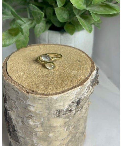 Natural Double Stone Wrap Ring - Marqui